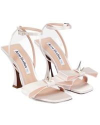 Acne Studios - Embellished Satin Sandals - Lyst