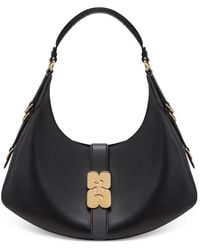 Ganni - Logo Detailed Kat Small Tote Bag - Lyst