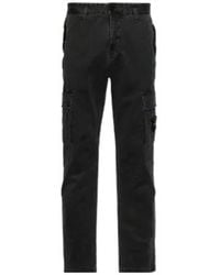 Stone Island - Logo Patch Straight Leg Pants - Lyst