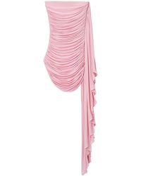 Alexander Wang - Asymmetric Ruched Mini Dress - Lyst