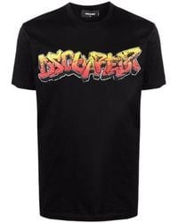 DSquared² - Logo-Print Short-Sleeve T-Shirt - Lyst