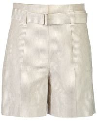 Brunello Cucinelli - Belted Tailored Short - Lyst