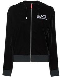 EA7 - Velvet Tracksuit Jacket - Lyst