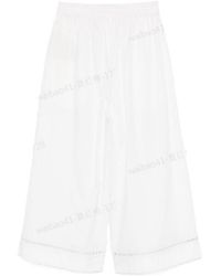 Yves Salomon - Wide-Leg Casual Pants - Lyst