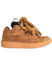 Lanvin - Curb Lace-Up Sneakers - Lyst