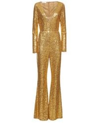 Michael Kors - Sequined V-Neck Jumpsuit - Lyst