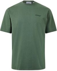 Off-White c/o Virgil Abloh - Crew Neck Cotton Tee - Lyst