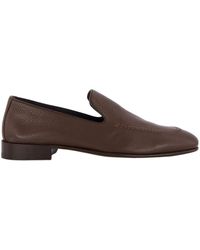 Manolo Blahnik - Round Head Loafer Shoes - Lyst