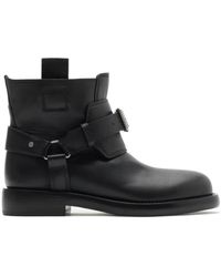 Burberry - Cobble Buckle-Detailed Ankle Boots - Lyst