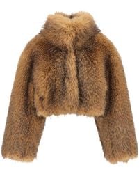 ROTATE BIRGER CHRISTENSEN - Rotate Birger Christensen Cropped Fur - Lyst