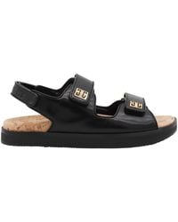 Givenchy - 4G Plaque Touch Strap Sandals - Lyst