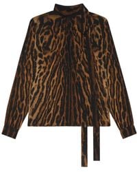 Givenchy - Leopard Print Blouse - Lyst