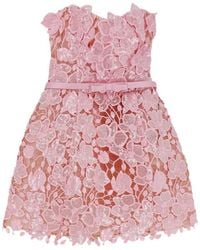 retroféte - Retrofete Lace-Up Floral Sequin Dress - Lyst