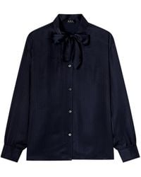 A.P.C. - Marguerite Striped Shirt - Lyst