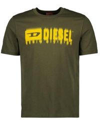 DIESEL - Logo-Print T-Shirt - Lyst