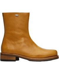 Our Legacy - Camion Zip Leather Flat Boots - Lyst