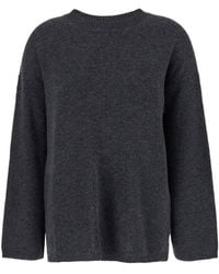 Allude - Relaxed Crewneck Pullover Sweater - Lyst