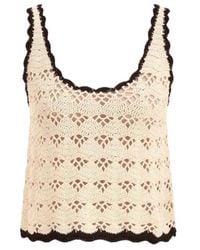 Zimmermann - Rhiannon Scoop Neck Crochet Tank - Lyst