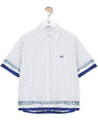 Loewe - Striped Short-Sleeve Shirt - Lyst