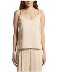 Peserico - Aurea V-Neck Camisole Top - Lyst