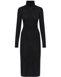 DIESEL - M-Alinesa Turtleneck Knitted Midi Dress - Lyst