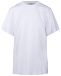 Max Mara - Mango Logo Embroidered Crewneck Top - Lyst