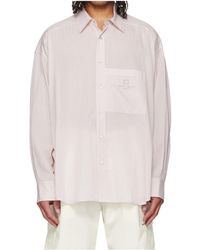 WOOYOUNGMI - Striped Long-Sleeved Shirt - Lyst