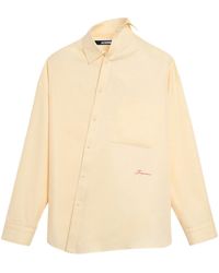 Jacquemus - Logo-Embroidered Asymmetric Shirt - Lyst