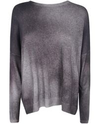 Avant Toi - Boat Neck Loose Pullover Sweater - Lyst