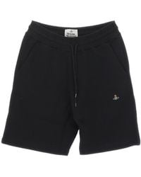 Vivienne Westwood - Embroidered-Orb Cotton Shorts - Lyst