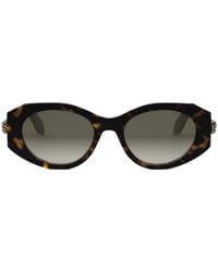 BVLGARI - Bulgari Serpenti Forever Oval Frame Sunglasses - Lyst