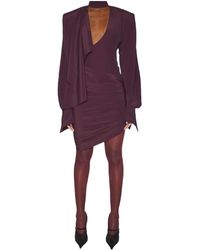 Mugler - Long-Sleeve Mini Dress - Lyst