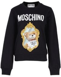 Moschino - Teddy Mirror Crew-Neck Sweatshirt - Lyst