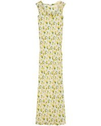 Sportmax - All-Over Patterned Sleeveless Maxi Dress - Lyst