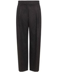 Alaïa - Alaa Flannel Tailored Pants - Lyst