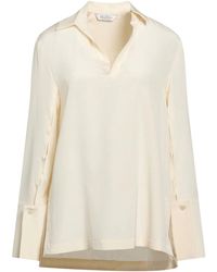 Max Mara - Solid-Color Satin Shirt - Lyst