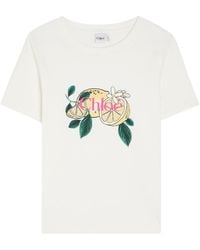 Chloé - Minimalist Versatile Solid Color T-Shirt - Lyst