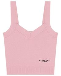 Givenchy - V-Neck Ribbed Tank Top - Lyst