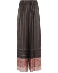 Alysi - Wide-Leg Striped Trousers - Lyst