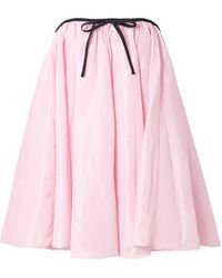 STAUD - Sofia Bow-Decorated Mini Dress - Lyst