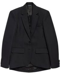 Balenciaga - Wool-Silk Cocoon Blazer - Lyst