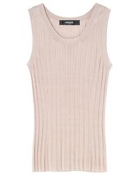 Versace - Medusa Plaque Knitted Tank Top - Lyst