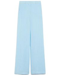 Sportmax - High Waist Straight Leg Pants - Lyst
