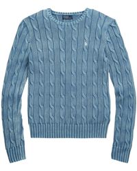 Polo Ralph Lauren - Logo Embroidered Crewneck Jumper - Lyst