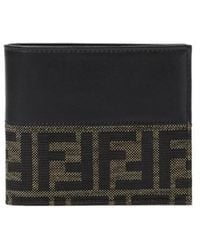Fendi - Ff Jacquard Bi-Fold Wallet - Lyst