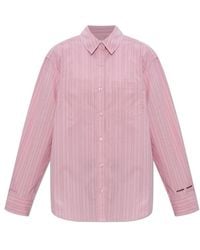 Samsøe & Samsøe - Salova Striped Buttoned Shirt - Lyst