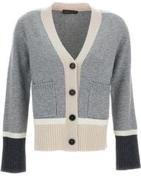 Lorena Antoniazzi - V-Neck Knitted Cardigan - Lyst
