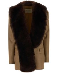 Valentino - V-Neck Long-Sleeved Jacket - Lyst