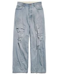 Balenciaga - Destroyed Baggy Pants - Lyst