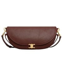 Celine - Little Halfmoon Soft Triomphe - Lyst